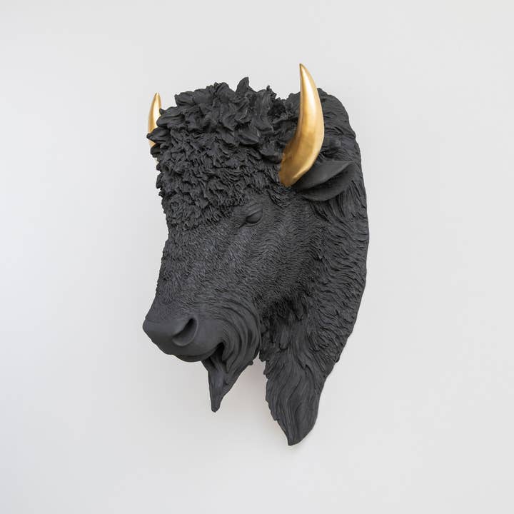 Near and Deer – Engroshandel 3D-vægkunst – Faux Bison vægbeslag1