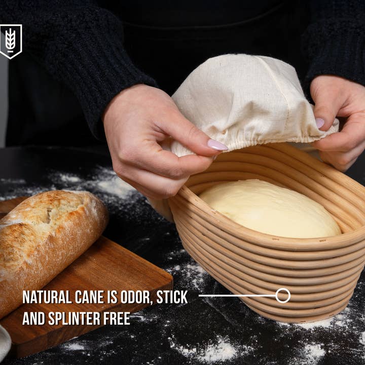 Kook - Wholesale Bread Pan - Kook Dutch Oven & Banneton Bread Proofing Set, 3.4 Qt