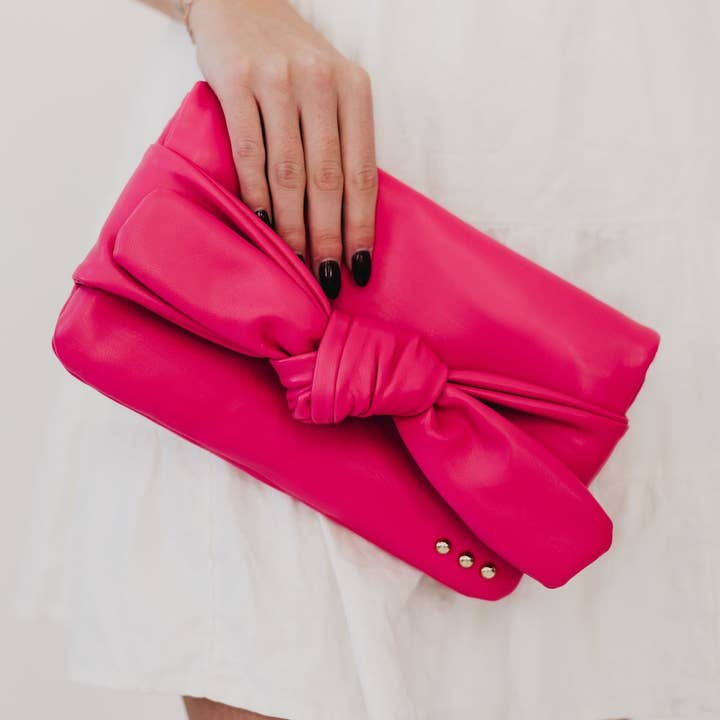 Pretty Simple - Wholesale Clutch Bag - Women's - Billie Bow Clutch Crossbody Bag Wholesale2