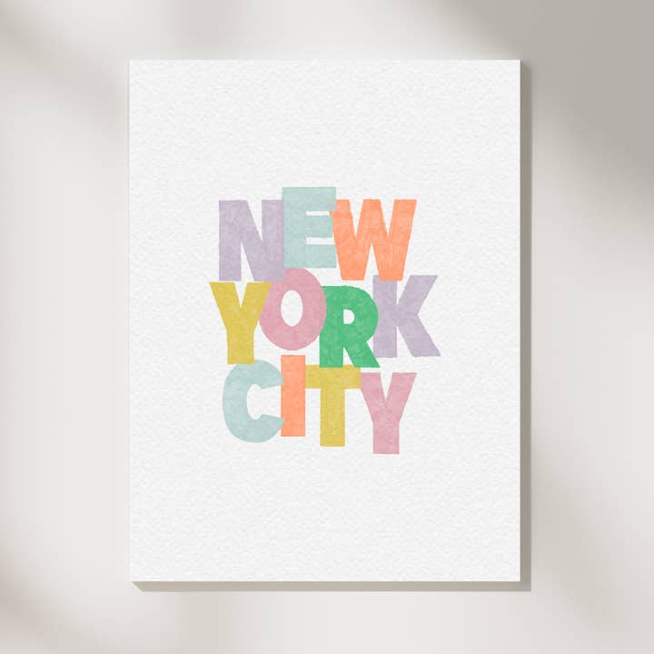 new york city art print for wholesale by VRUSSOART