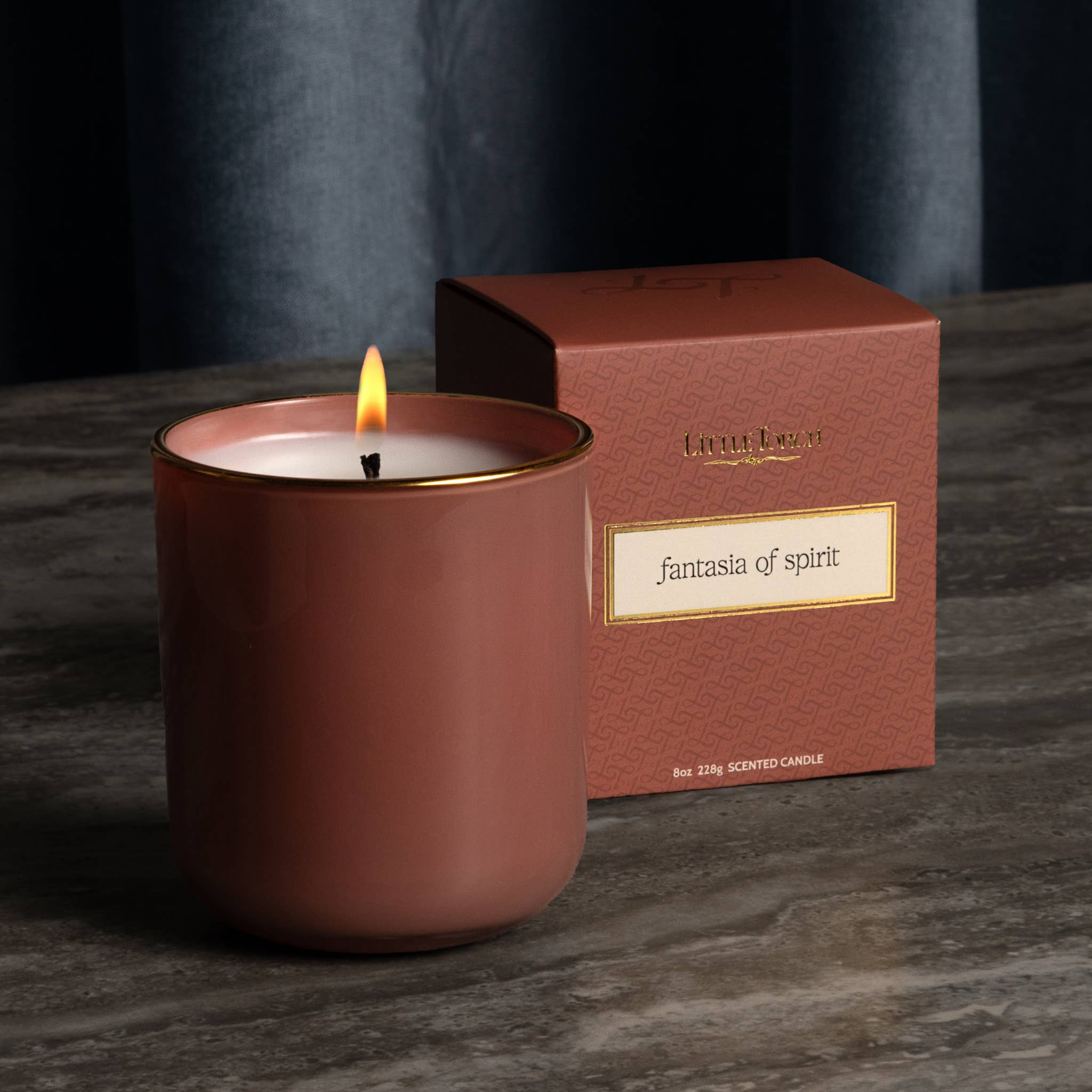 Little Torch - Wholesale Jar/Filled Candle - fantasia of spirit candle (lime, coconut, and cocoa)1