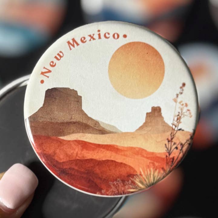 New Mexico State Magneet | Terracotta Tinten | Boho Ontwerp voor wholesale door Tieu Magnetic
