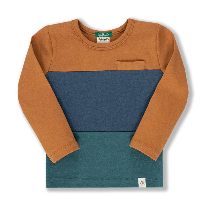 Camiseta de manga comprida com ferrugem por atacado de Little Road Co.