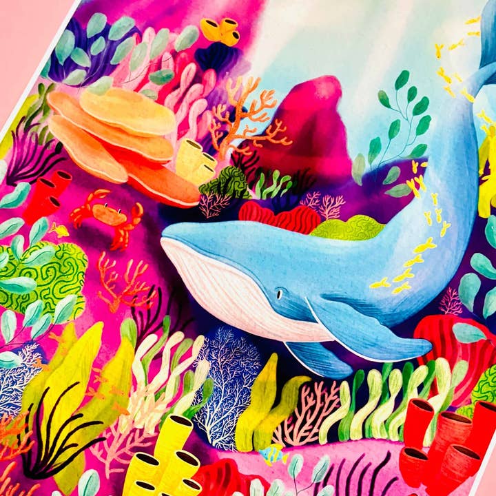 Ocean Art Print- Colourful Home Decor: Multiple Sizes for wholesale by Pixiecraft