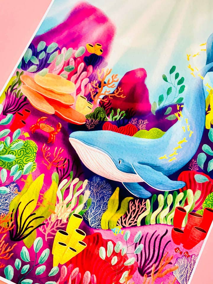 Ocean Art Print- Colourful Home Decor: Multiple Sizes for wholesale by Pixiecraft