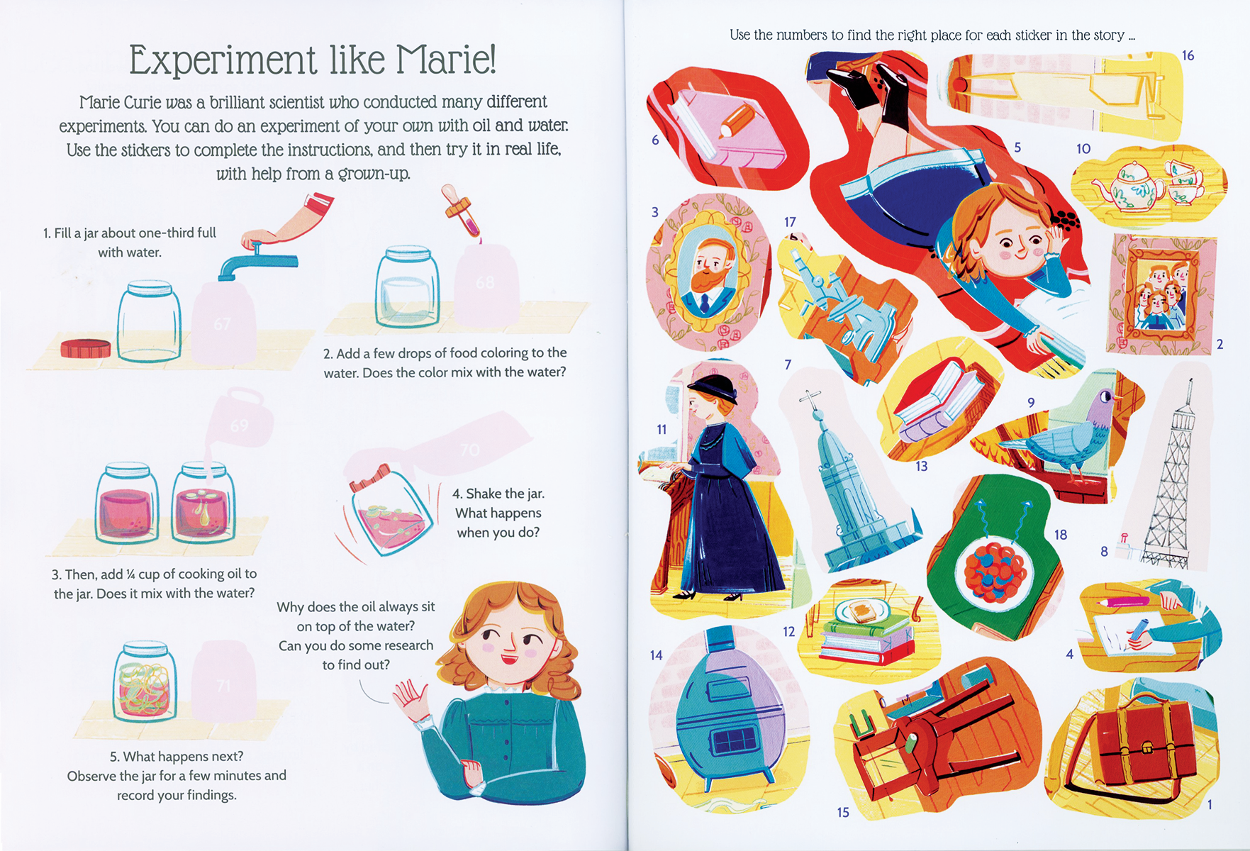 EDC Publishing - Vente Autocollant - Enfant et bébé - Autocollant Life Stories : Marie Curie1