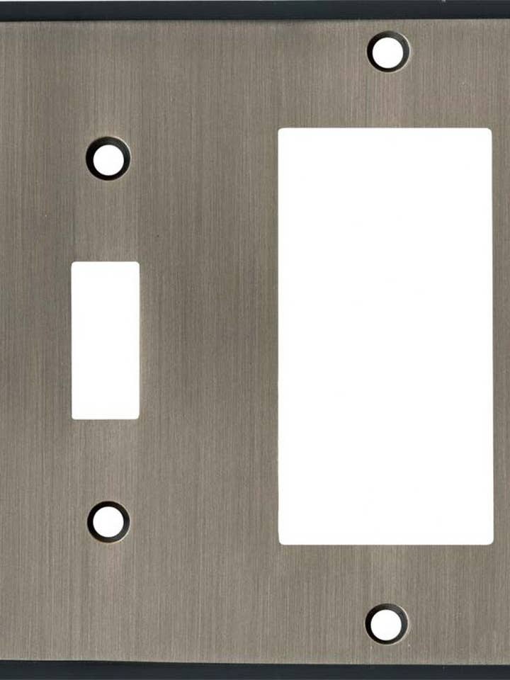 Couvercles d'interrupteur à bascule GFCI et en étain antique en étain 1 pour la vente par Switch Hits