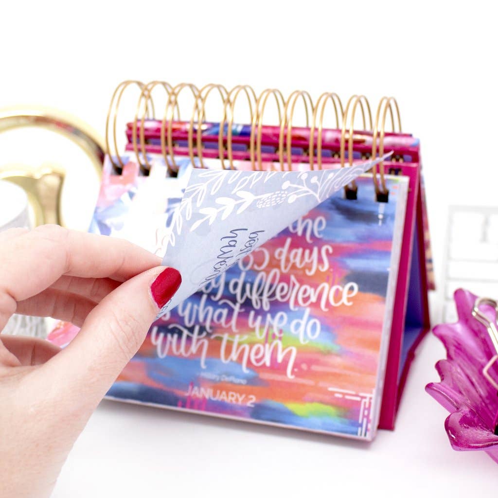 bloom daily planners - Wholesale Calendar - Handlettered Quotes Daily Desk Easel5
