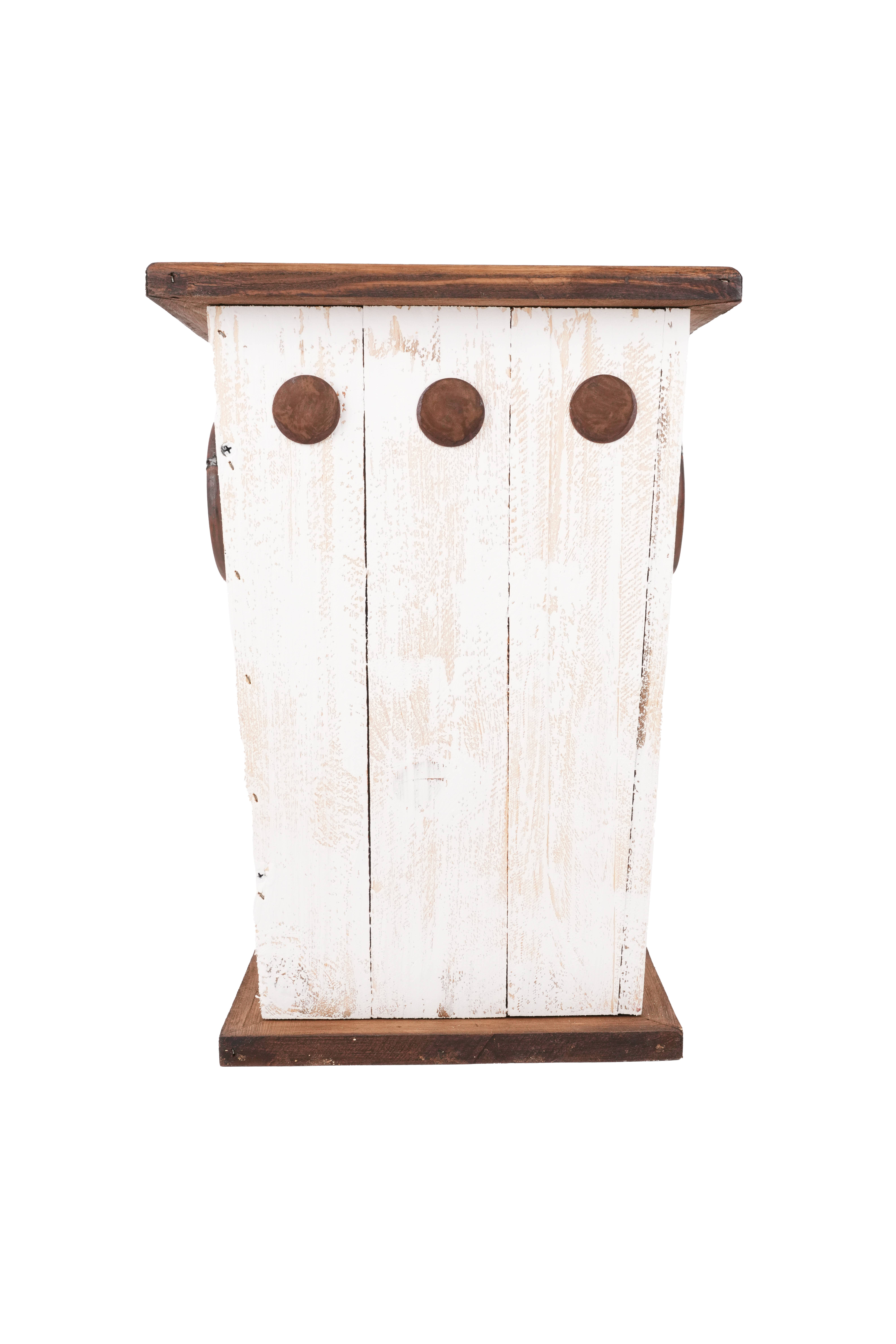 My Amigos Imports - Vente Jardinière - Jardinière rustique en bois avec poignées style ferme Midland - blanche10