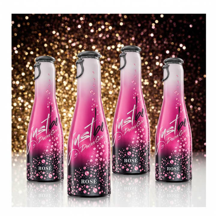 Justbe modern wine drinks - Vendita all'ingrosso Confezioni regalo - JustBe Rosé Davina Geiss - Confezione regalo in bianco1