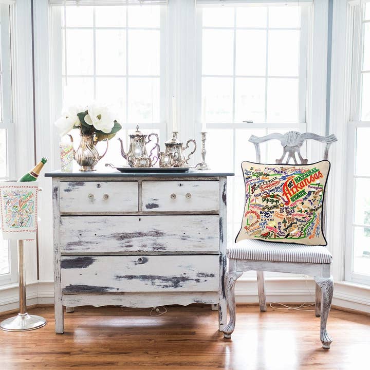 catstudio - Wholesale Throw/Decorative Pillow - Arkansas Hand-Embroidered Pillow2