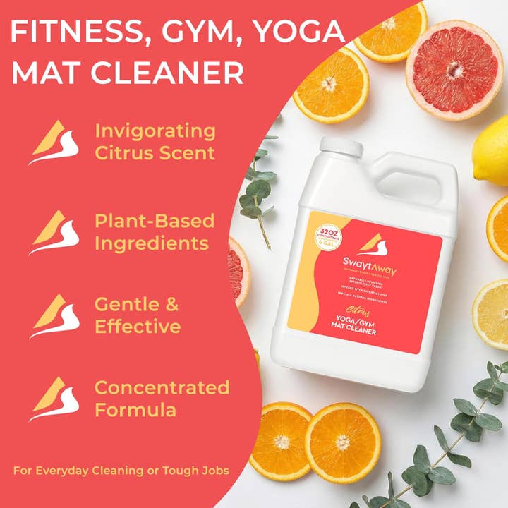 Rudderr, LLC/MintBucket - Wholesale All-Purpose Cleaning Spray - SwaytAway Fitness Mat Cleaner Concentrate – 32oz/Make 4 Gal7