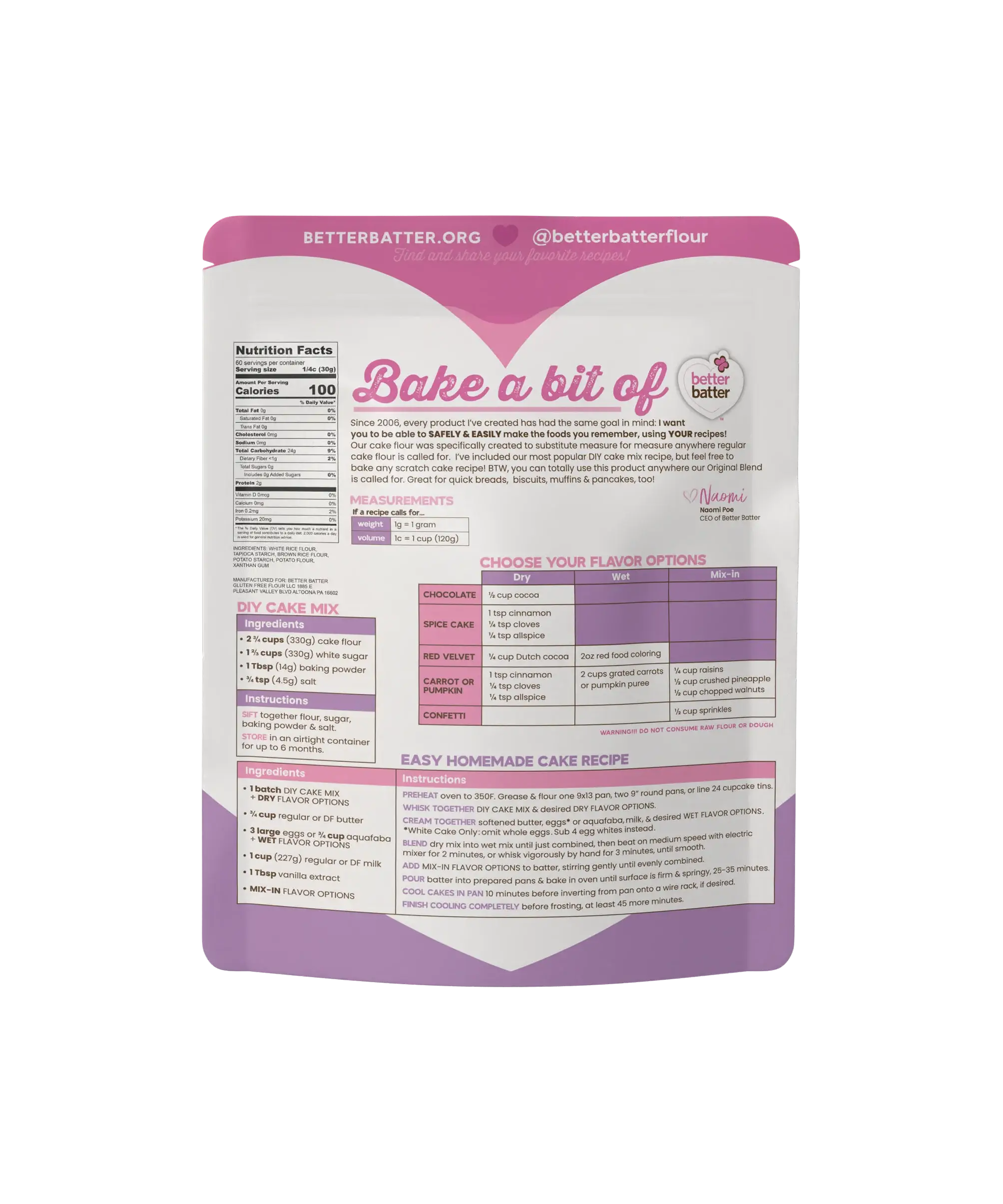 Better Batter - Wholesale Gluten-Free Flour - Better Batter Gluten Free Cake Flour3