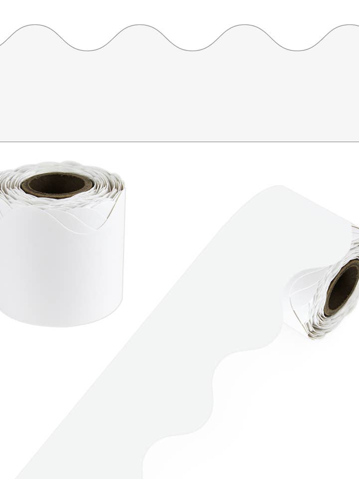 Bordures de babillard festonnées blanches pour la vente par Carson Dellosa Education