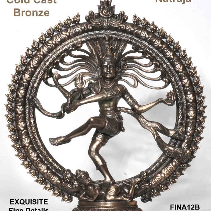 R. Expo/Song of India - Wholesale Sculpture - Natraja, Shiva in dancing pose - Bronze finish