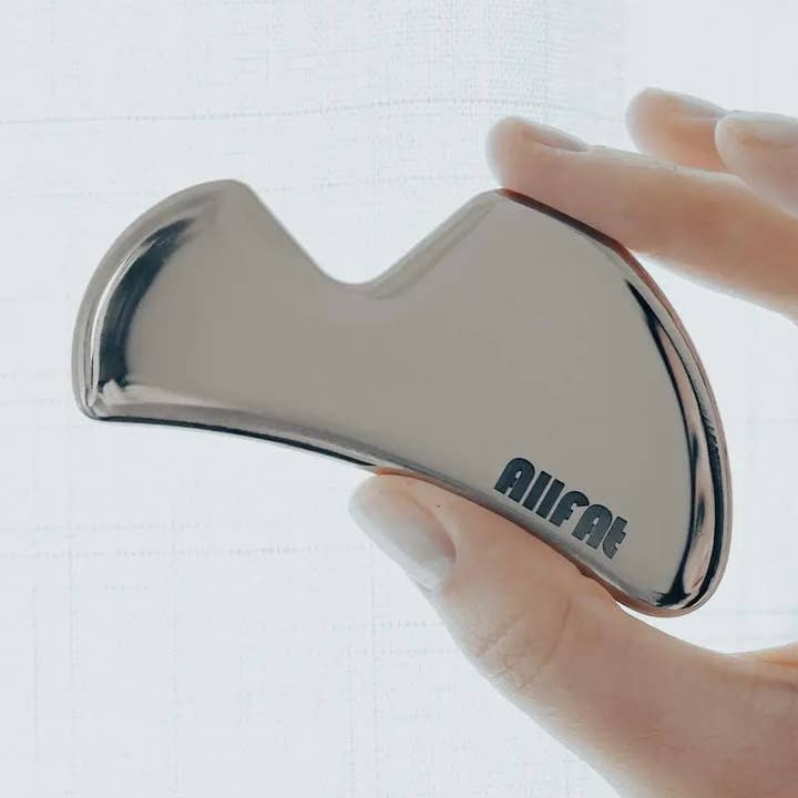Gua Sha Face & Body Massage Tool (Stainless Steel) for wholesale by ALLFAT