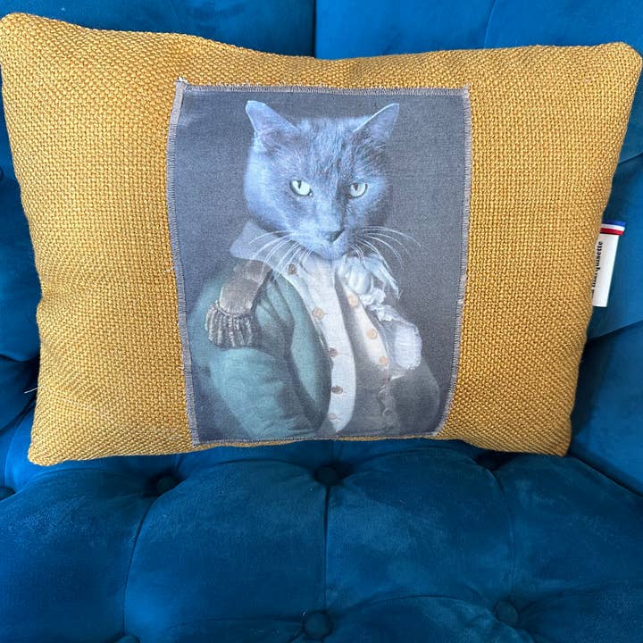 Cojín de gato gris de alta para venta al por mayor de La marquisette