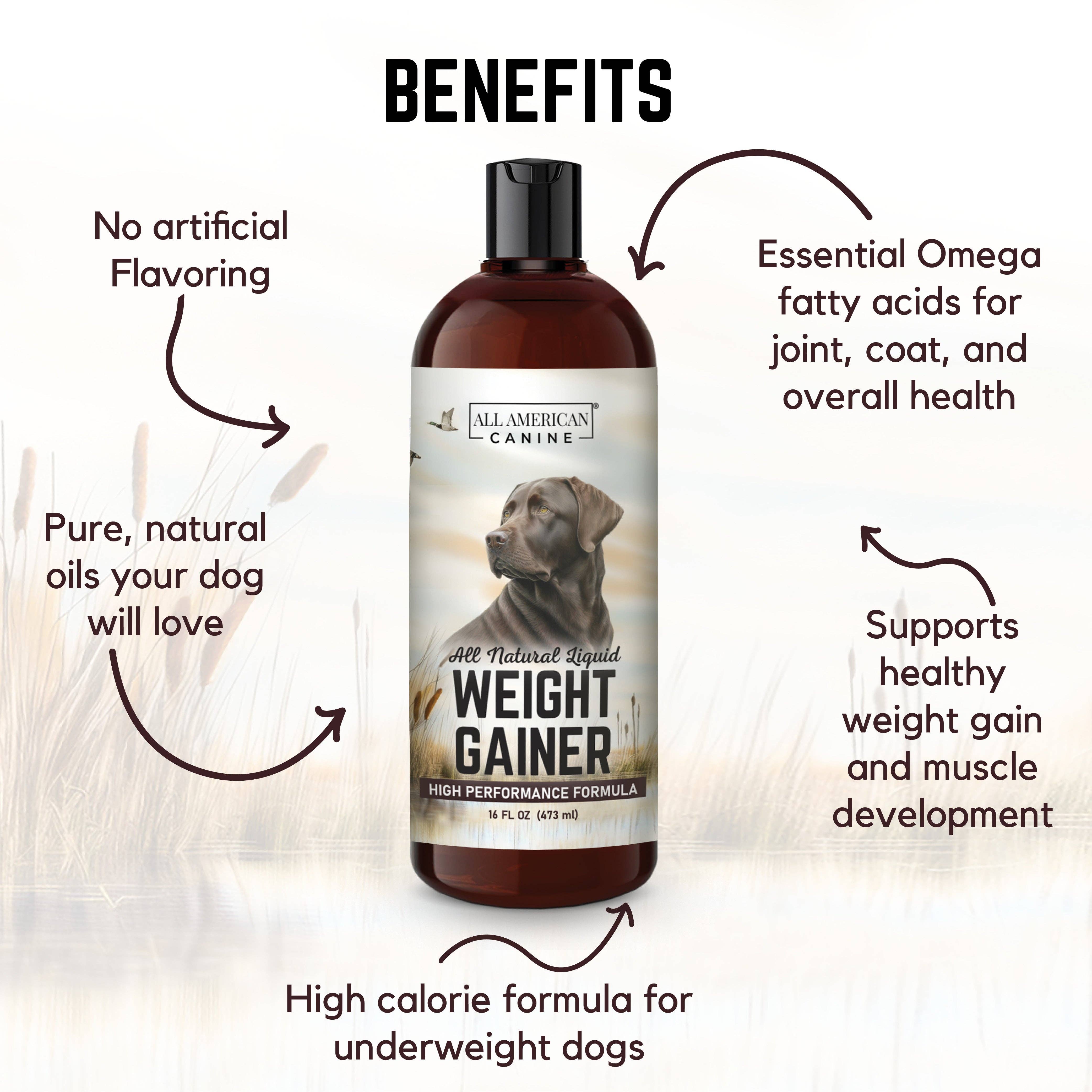 All American Canine – wholesale Pet supplement – Dog – Dog Weight Gainer Liquid 16 oz.2