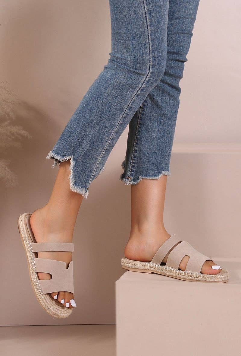 No Doubt Shoes - Wholesale Sandals - Women's - ESPADRILLE SUMMER FLAT MULES NON SLIP SANDALS 2