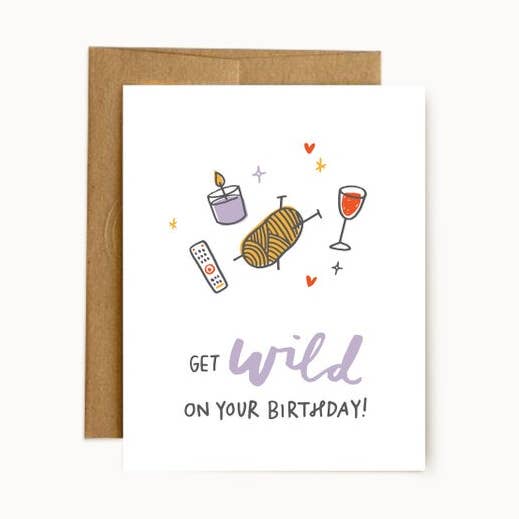 Wild Birthday Card for wholesale by Hello Doodle