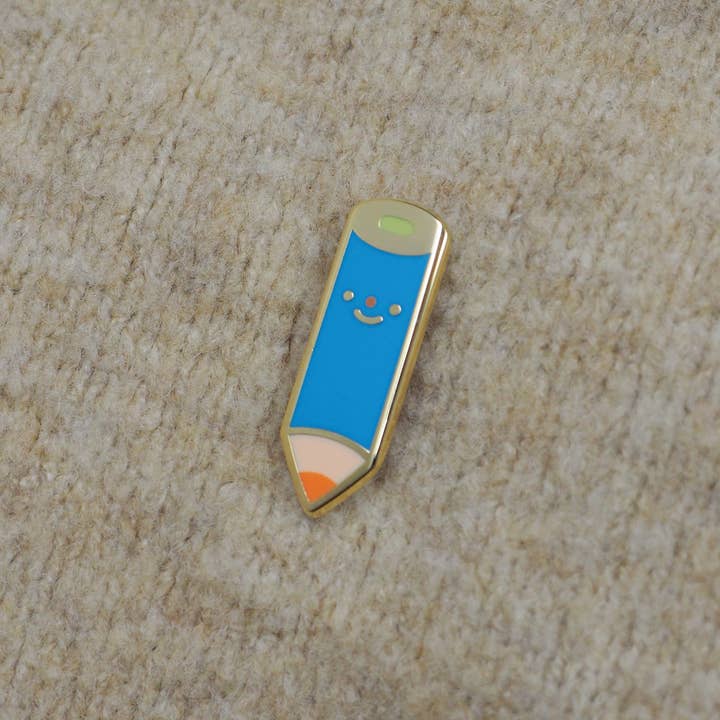 natamori - Wholesale Lapel Pin/Button - blue pencil • enamel pin2