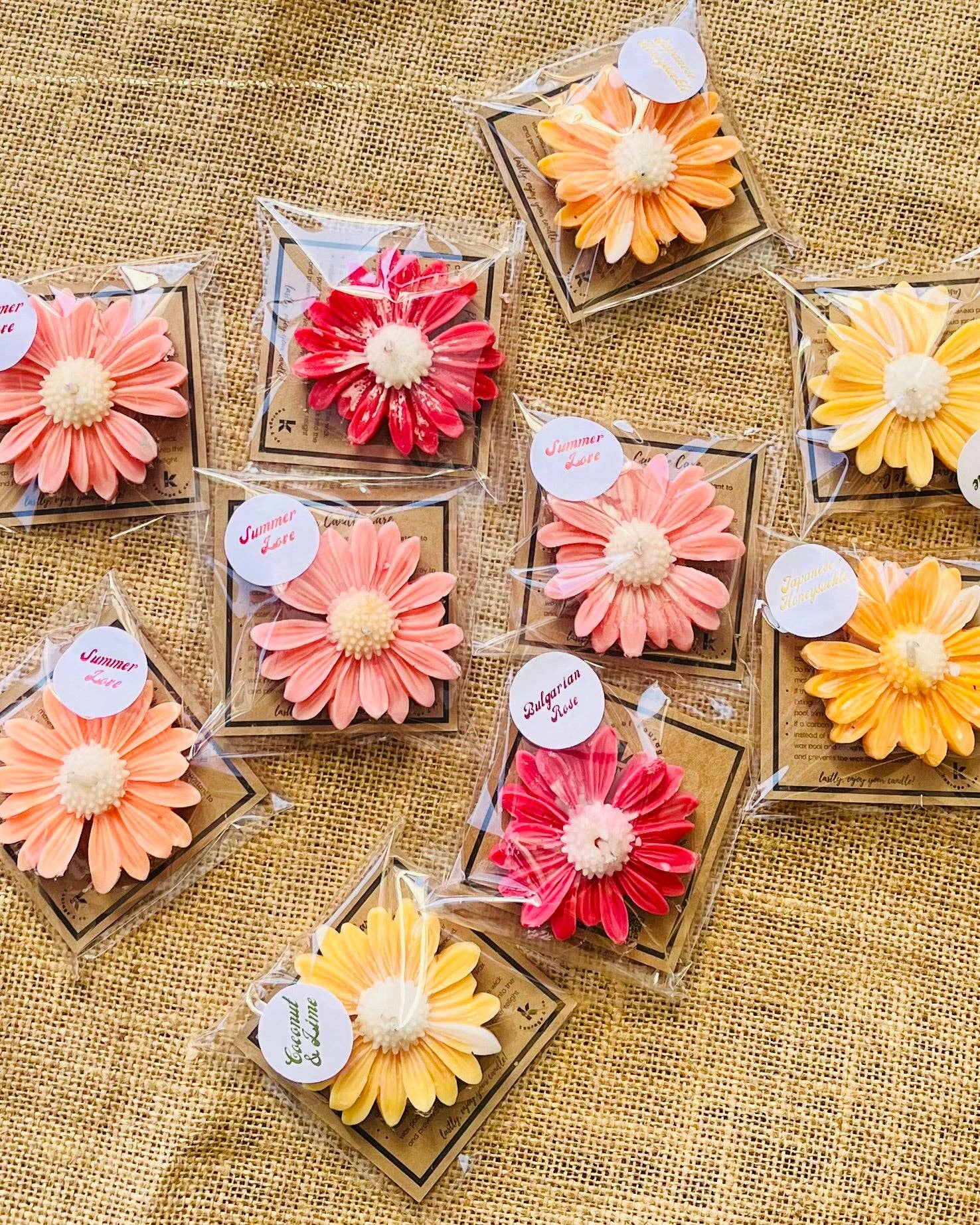 Kourage & co - Vente Bougies originales - Bougie fleur de marguerite en cire de soja5