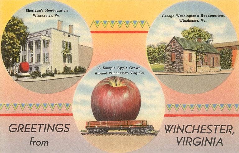 Found Image Press - Wholesale Magnet - Magnet VA-283 Greetings from Winchester0