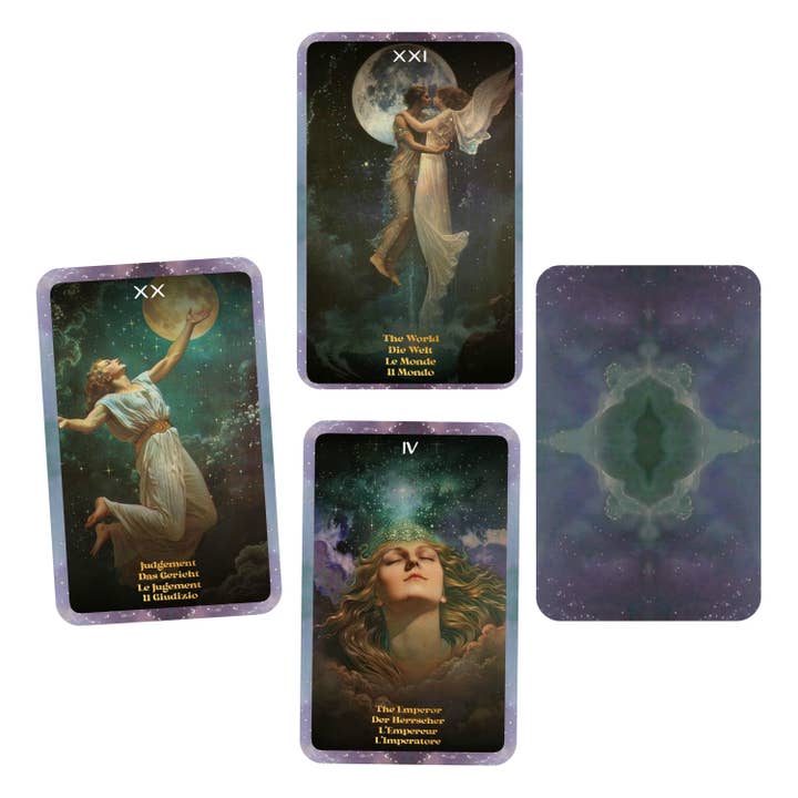 Ibiza Tarot USA - Wholesale Tarot Cards - Blessed by The Moon Tarot - 22 Major Arcana - English | German | French | Italian1
