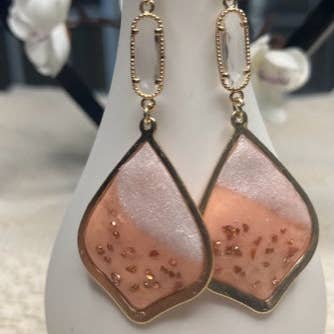 Rose gold/white - Teardrop for wholesale by WEARABLES BY B LLC