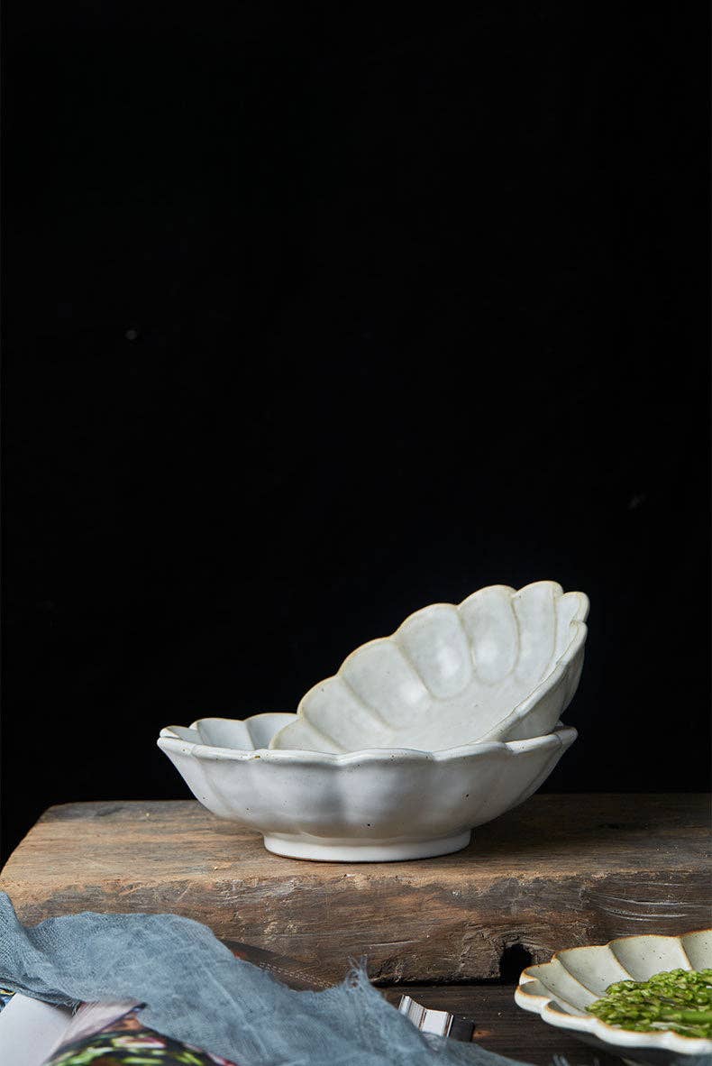 Gohobi （We cover U.S. import duties） - Vente Assiettes/plats/bols de décoration - Assiette-bol à pâtes en grès style japonais Gohobi à fleurs de poirier faite à la main17