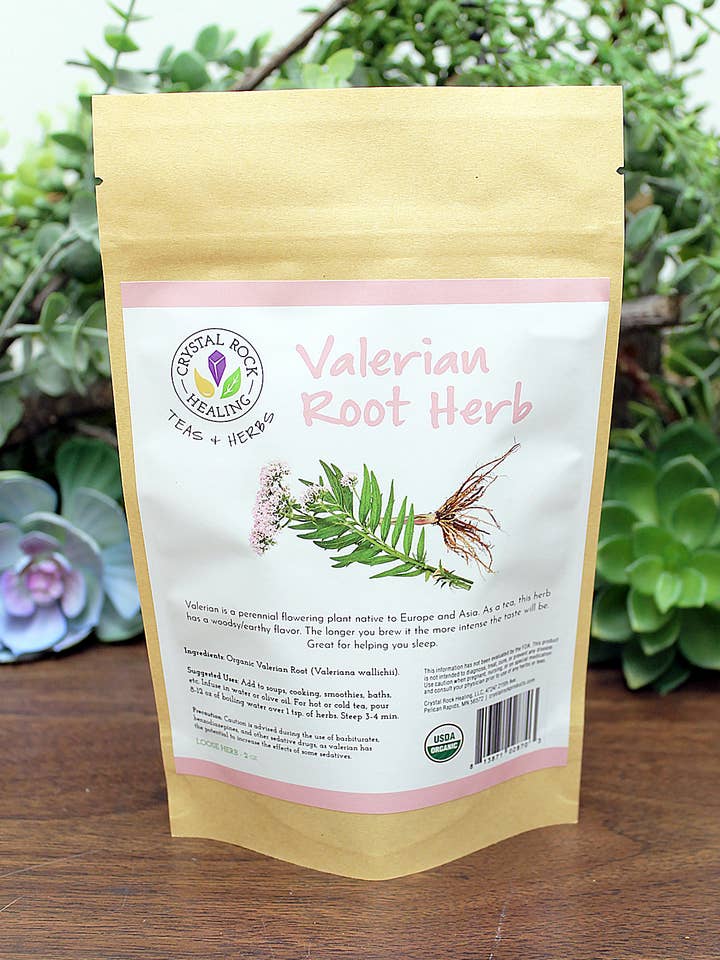 Valerian Root (Valeriana wallichii) Herb 2oz Organic for wholesale by Crystal Rock Healing, LLC