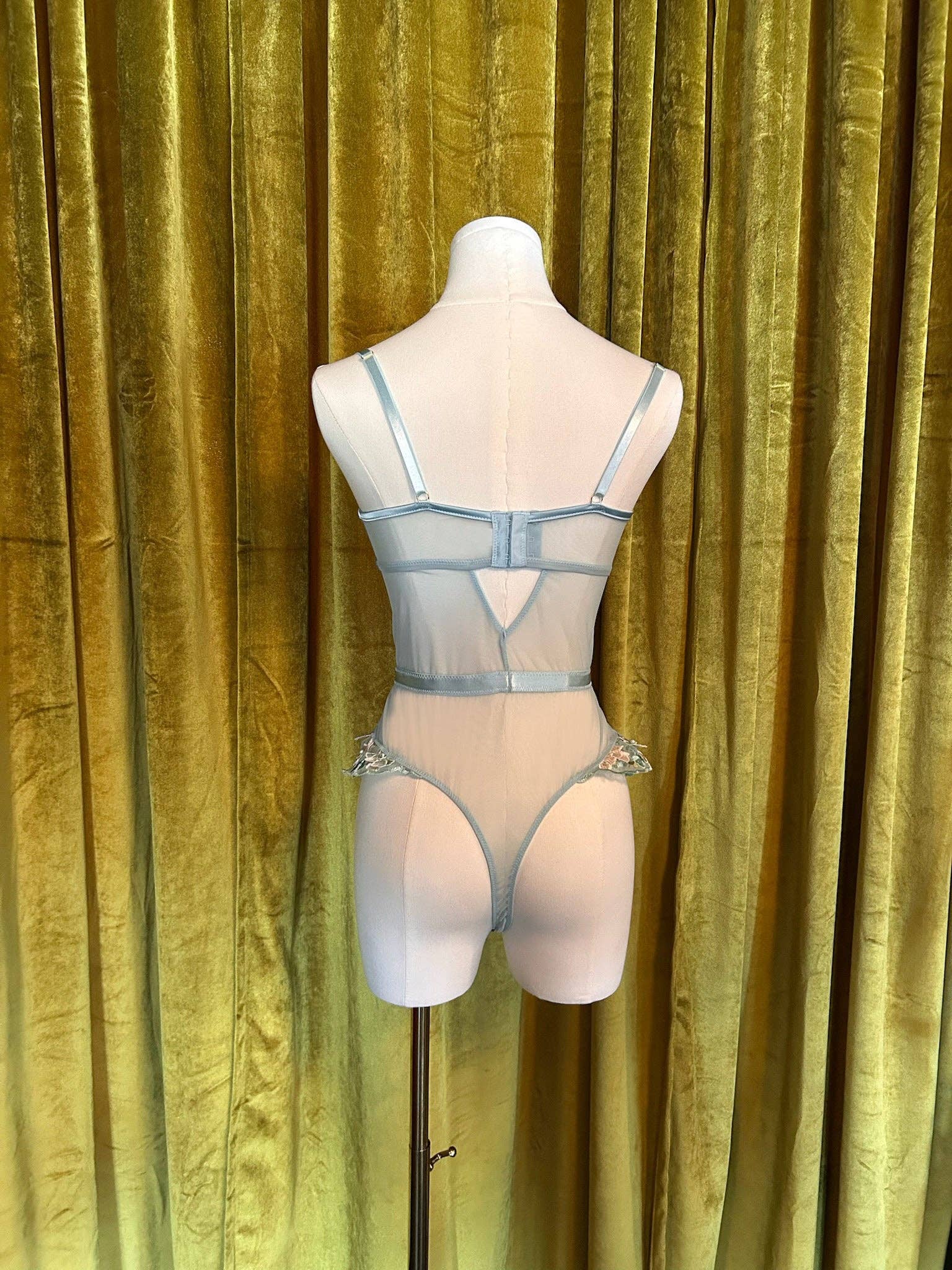 KILO BRAVA POWDER BLUE MULTI - UNDERWIRE BODYSUIT for wholesale on Faire2