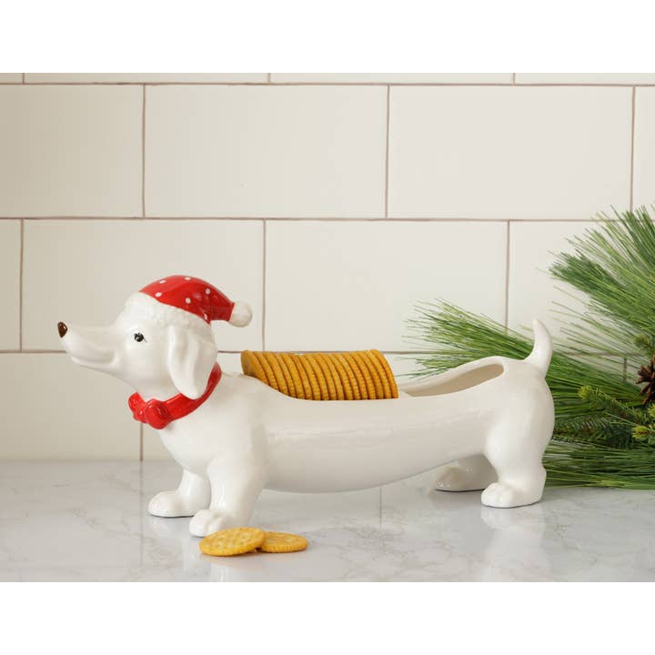 Audrey's Home & Gift - Wholesale Decorative Plate/Dish/Bowl - Dachshund Cracker Dish (PC)