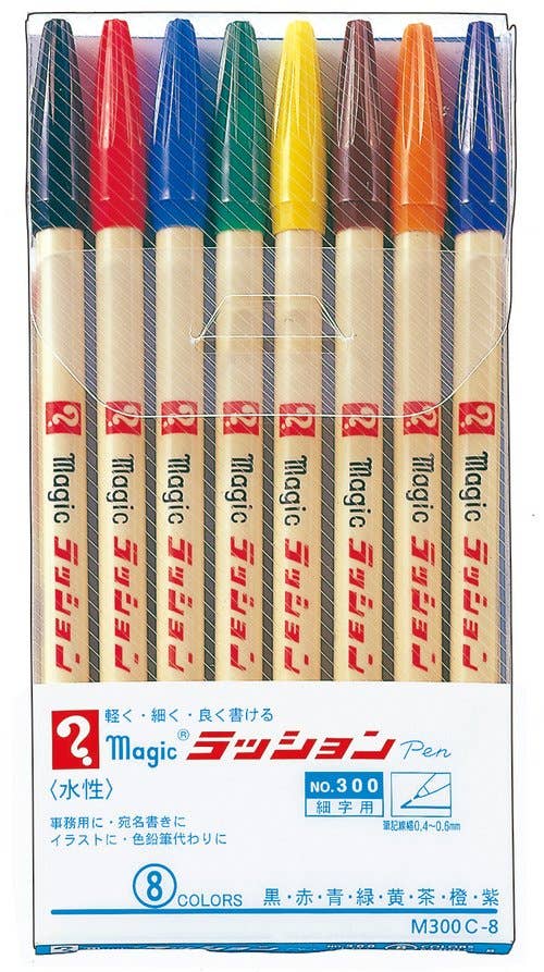 NAKABAYASHI Stationery - Wholesale Marker - Magic Rashon Fine Pen for Drawing (Non-Permanent Marker)