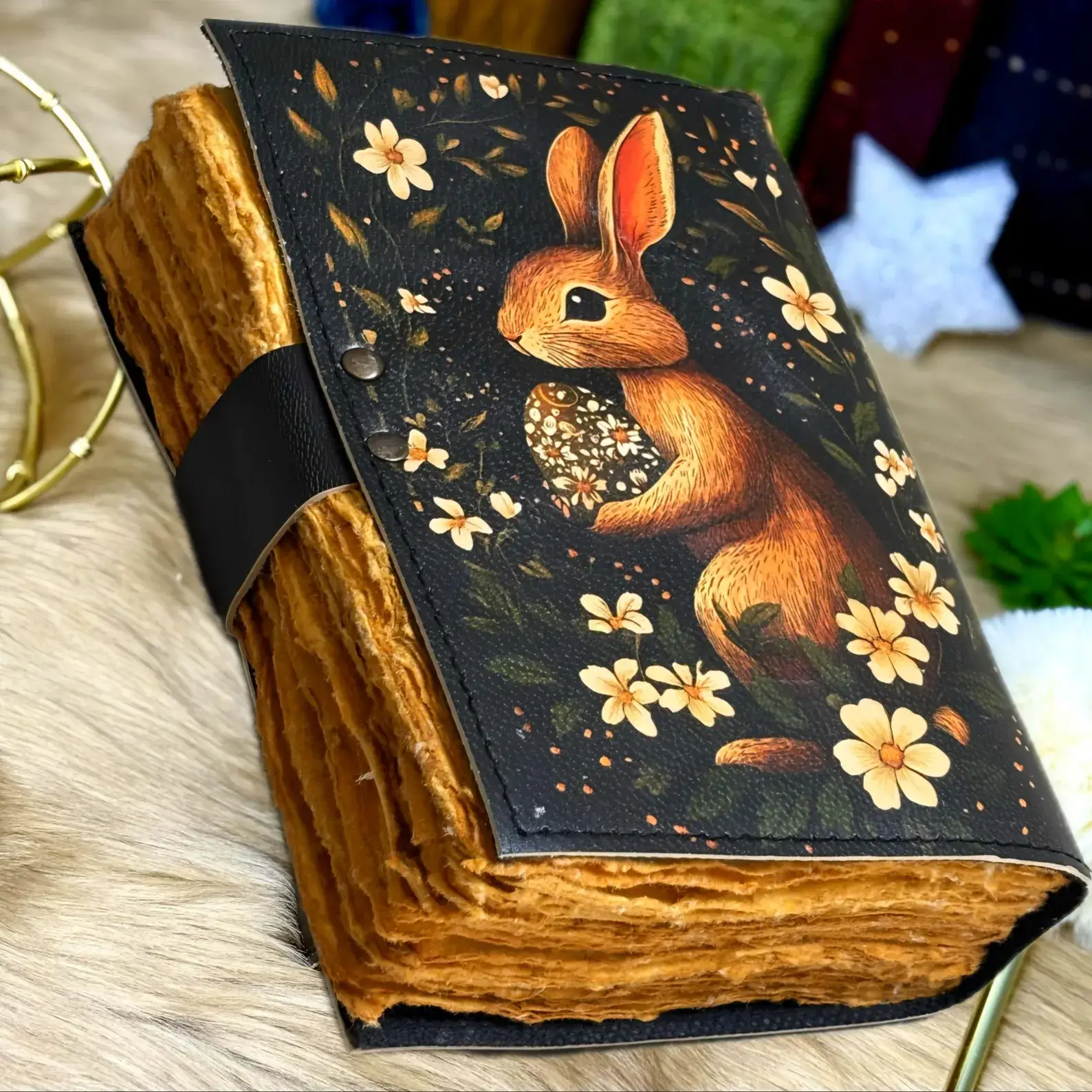 MNM HANDICRAFTS - Wholesale Journal/Diary - Bunny rabbit Grimoire Leather Journal Notebook Journal 1