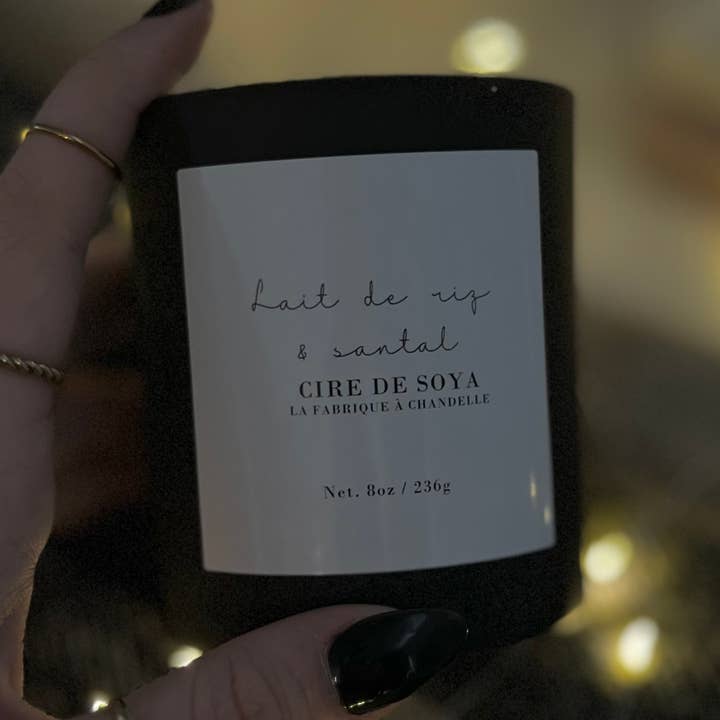 La fabrique à chandelle - Wholesale Jar/Filled Candle - Lait de riz & santal0