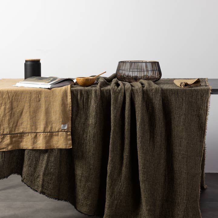 FEELUM homelinen by David Home srl - Wholesale Tablecloth - NOTICE tablecloth, 100% linen, made in Italy4