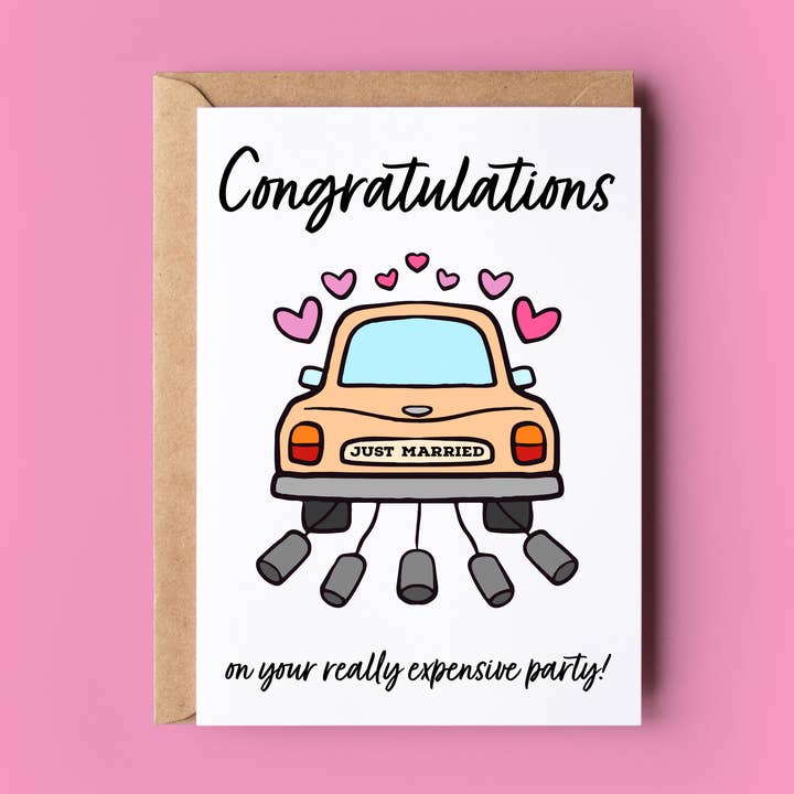 Really Expensive Party for wholesale by Wonky Cards