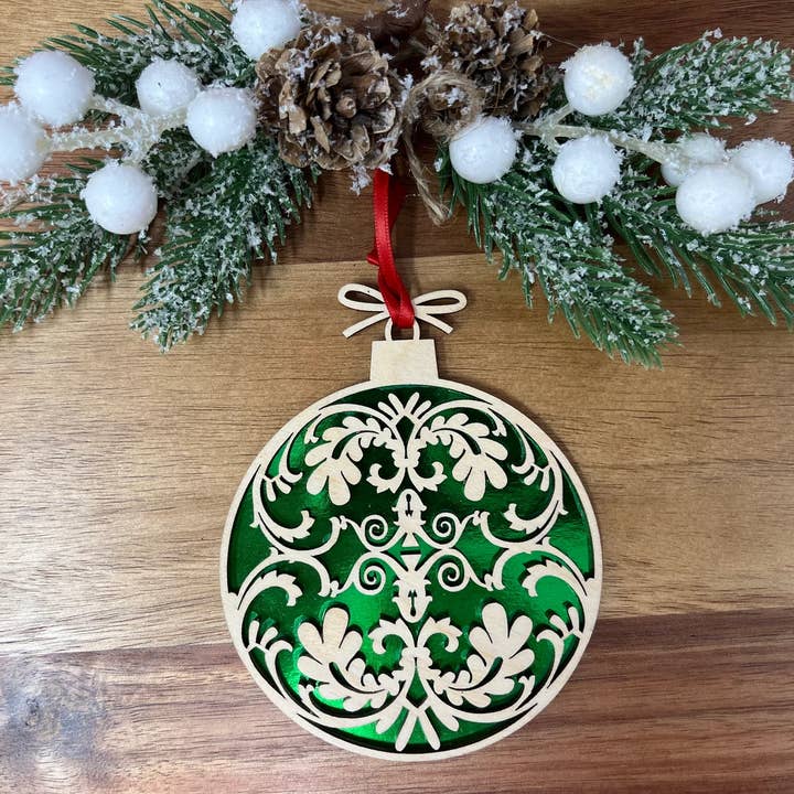 Ornate Ball Ornament for wholesale by Joseph's Workshop