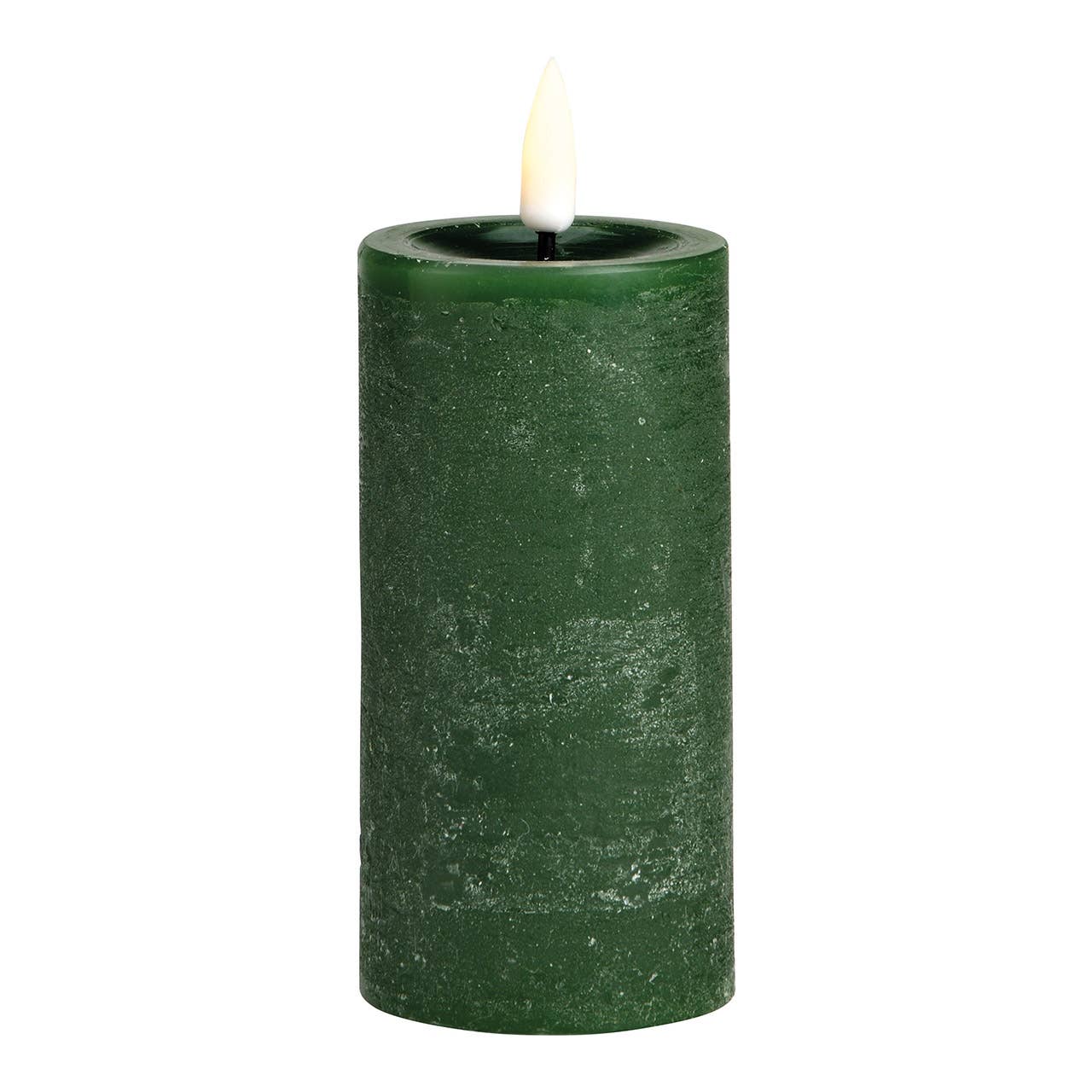 Wurm - Wholesale Flameless Candle - LED candle made of wax, green (W/H/D) 5x10x5cm0