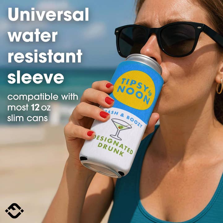 Funky Junque - Wholesale Drink Huggers & Koozies - Bachelorette Slim Can Cooler Set - 4 Pack (Club)2