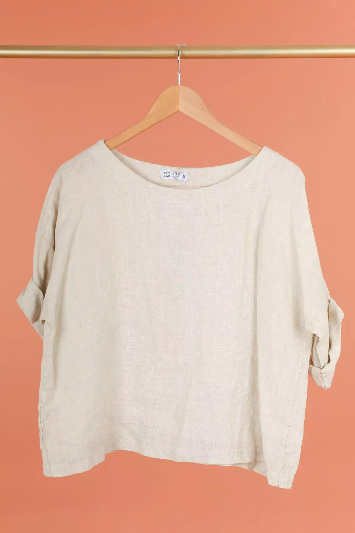 la maison des fibres naturelles - Wholesale Blouse - Women's - Round neck linen top 659005 100% linen67