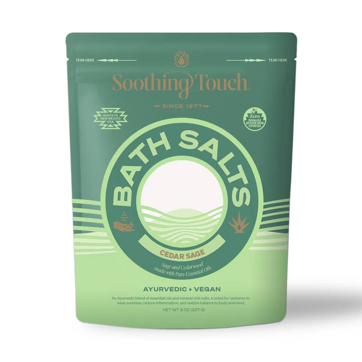 Cedar Sage Bath Salts for wholesale by Soothing Touch