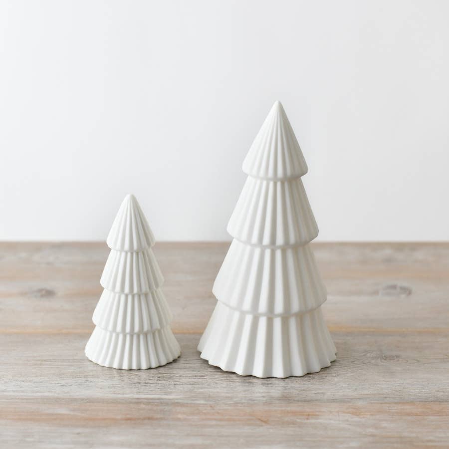 Gainsborough Giftware x Portland Living – wholesale Christmas decoration – Matte White Tree Ornament,12cm3