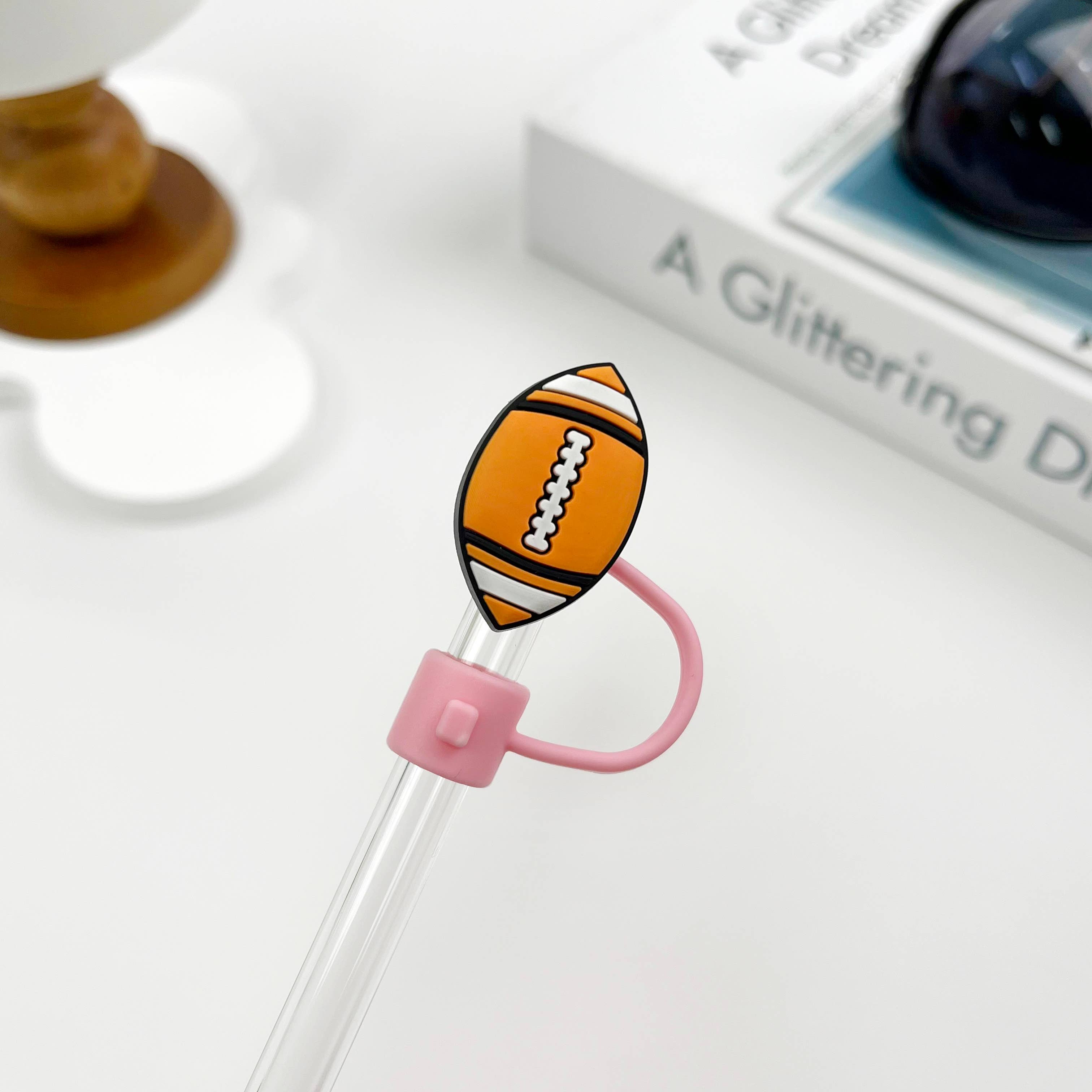 SoapElenGlen - Venta al por mayor Pajitas para beber - Cubrebolas con forma de bola de la serie Sports Series2