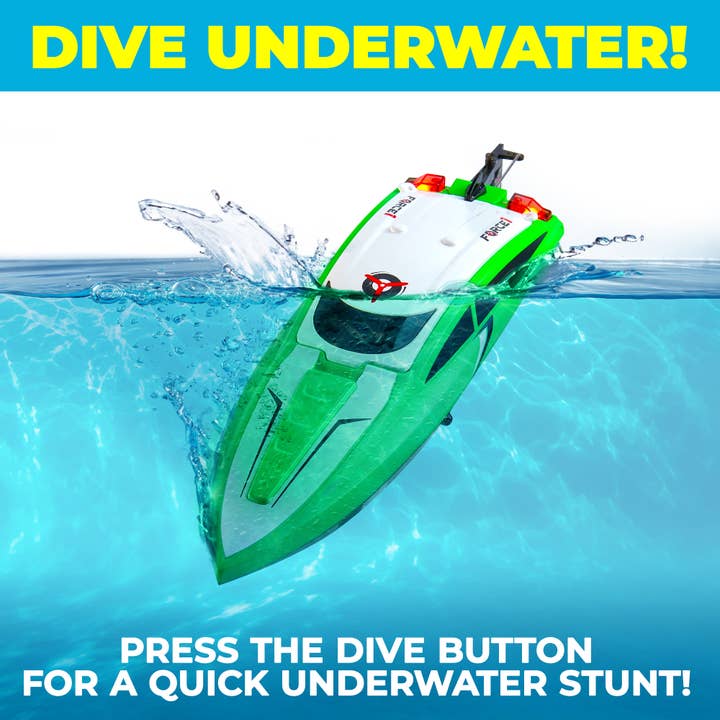USA Toyz - Wholesale Toy Car/Truck - Kids - Force1 Velocity Underwater Diving RC Boat