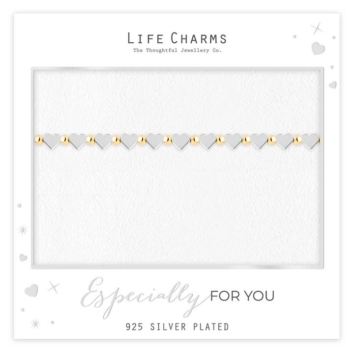 Silver Tiny Hearts pärlarmband för wholesale av Life Charms