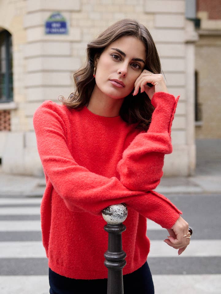 Nathael Paris - Wholesale Pullover-trui - Dames - Trui van alpaca en wol met ronde hals10