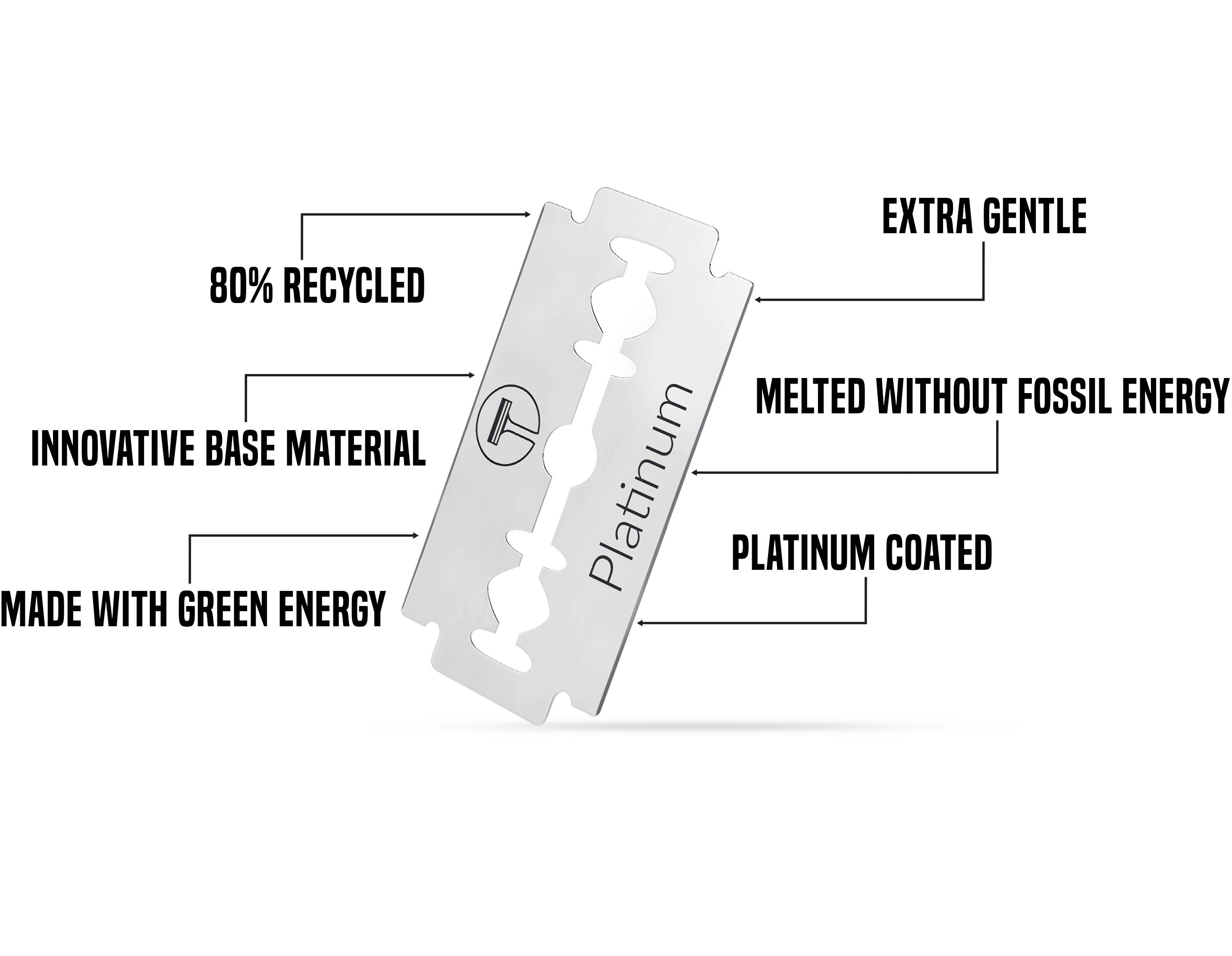 BIObay – Engroshandel Barberskraber – MY-BLADES PLATINUM Barberblade/Dobbeltblade 100 stk.3