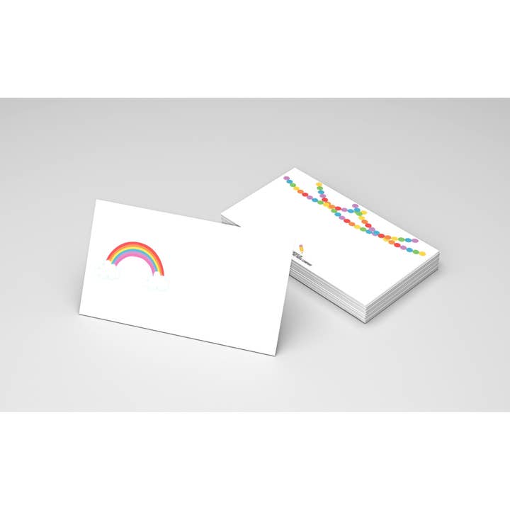 Rainbow Mini Notes (little notes, tiny notes, lunch box notes) for wholesale by Shemazing Designs